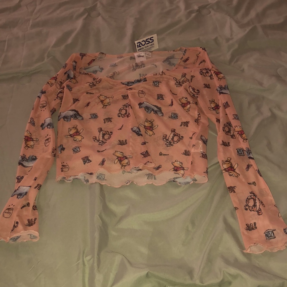 sheer long sleeve top